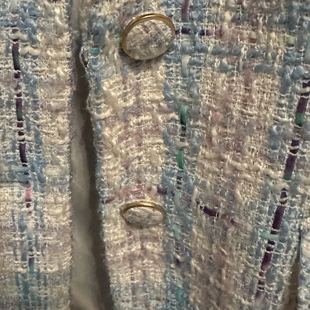 Avec Les Filles Pastel Tweed Blazer, size XL - Image 2