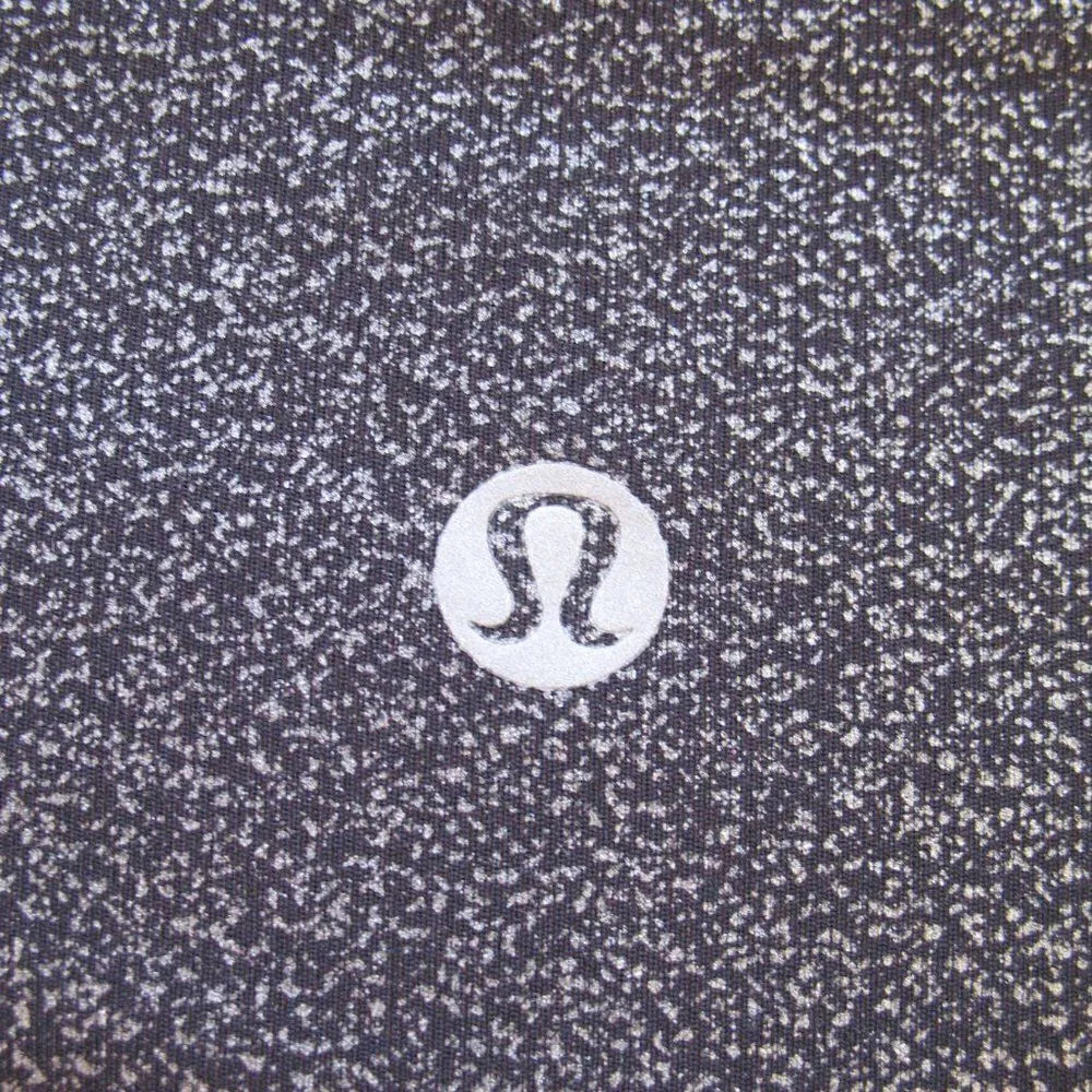 Lululemon Train Times 7/8 Pant 25" Luminosity Foil Print Black Silver  Black - Image 10