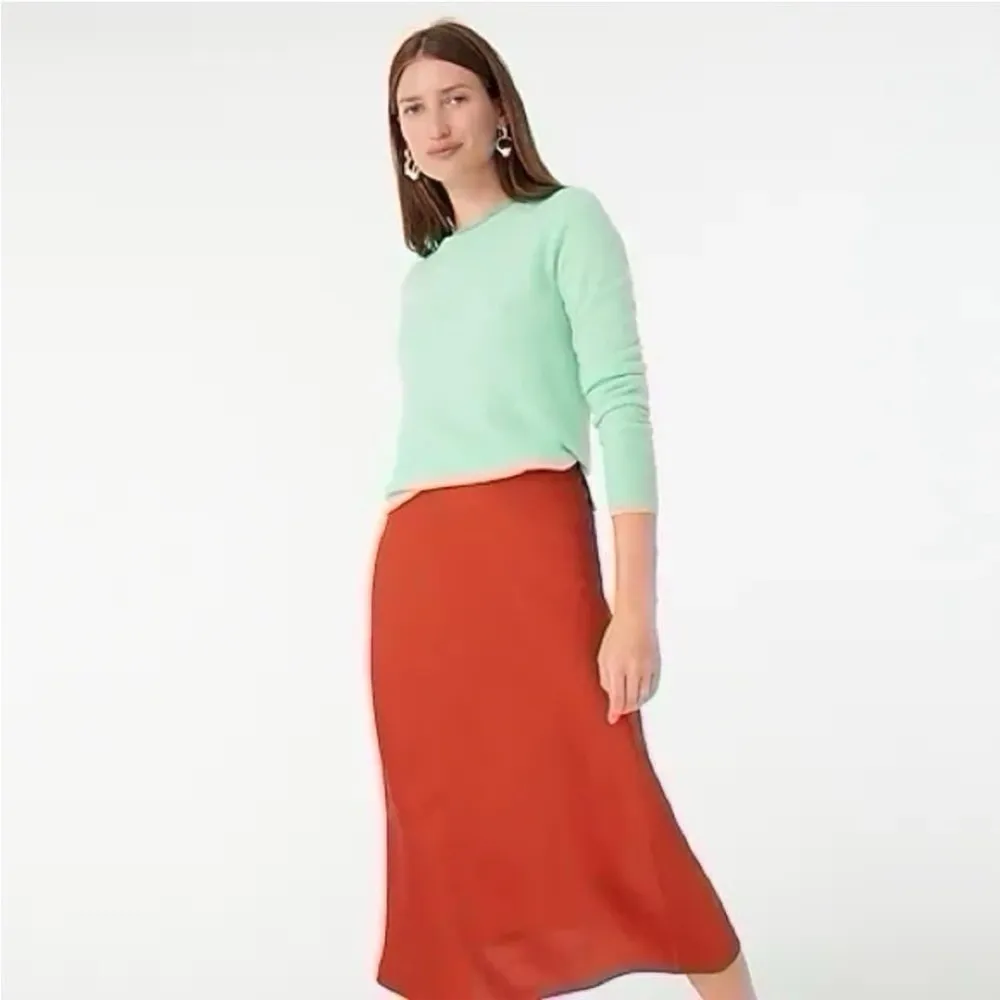 NEW J.Crew Women’s Cashmere Classic Fit Mint Green Crew Neck Sweater XXS - Image 4