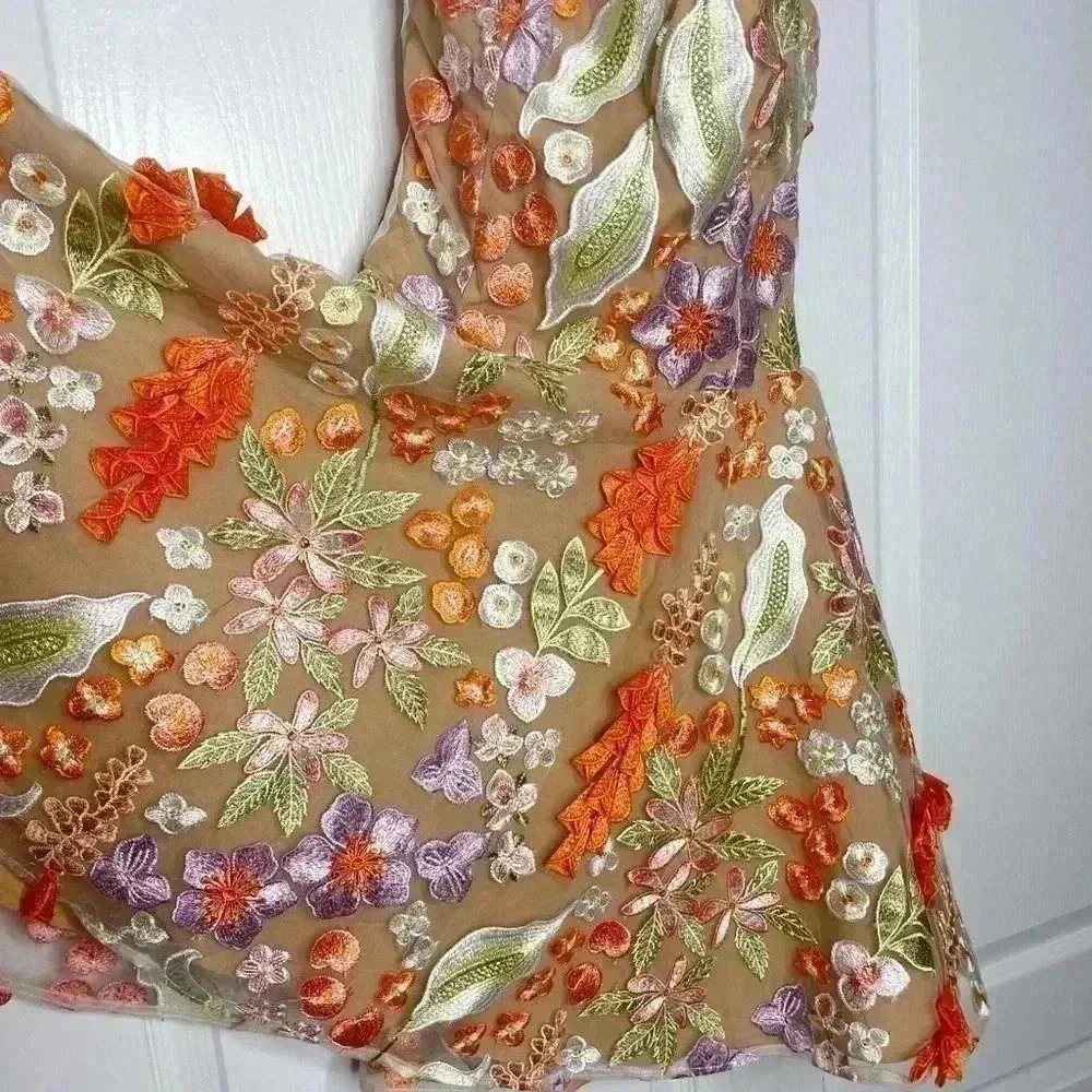 NWT Elliatt Discotheque Dress in Multi Orange Size XS - Image 9