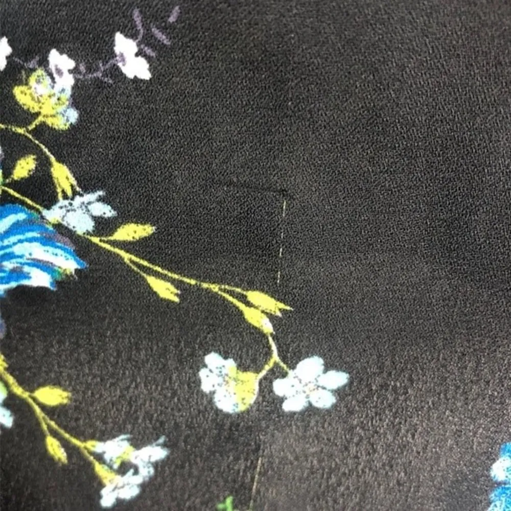 Crescent & Willough Floral High Neck Frilly Blouse - Image 4