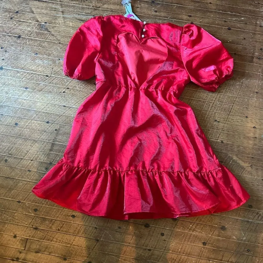 Day + Moon Walk of Champions ruffle party M mini dress Red Size M - Image 3