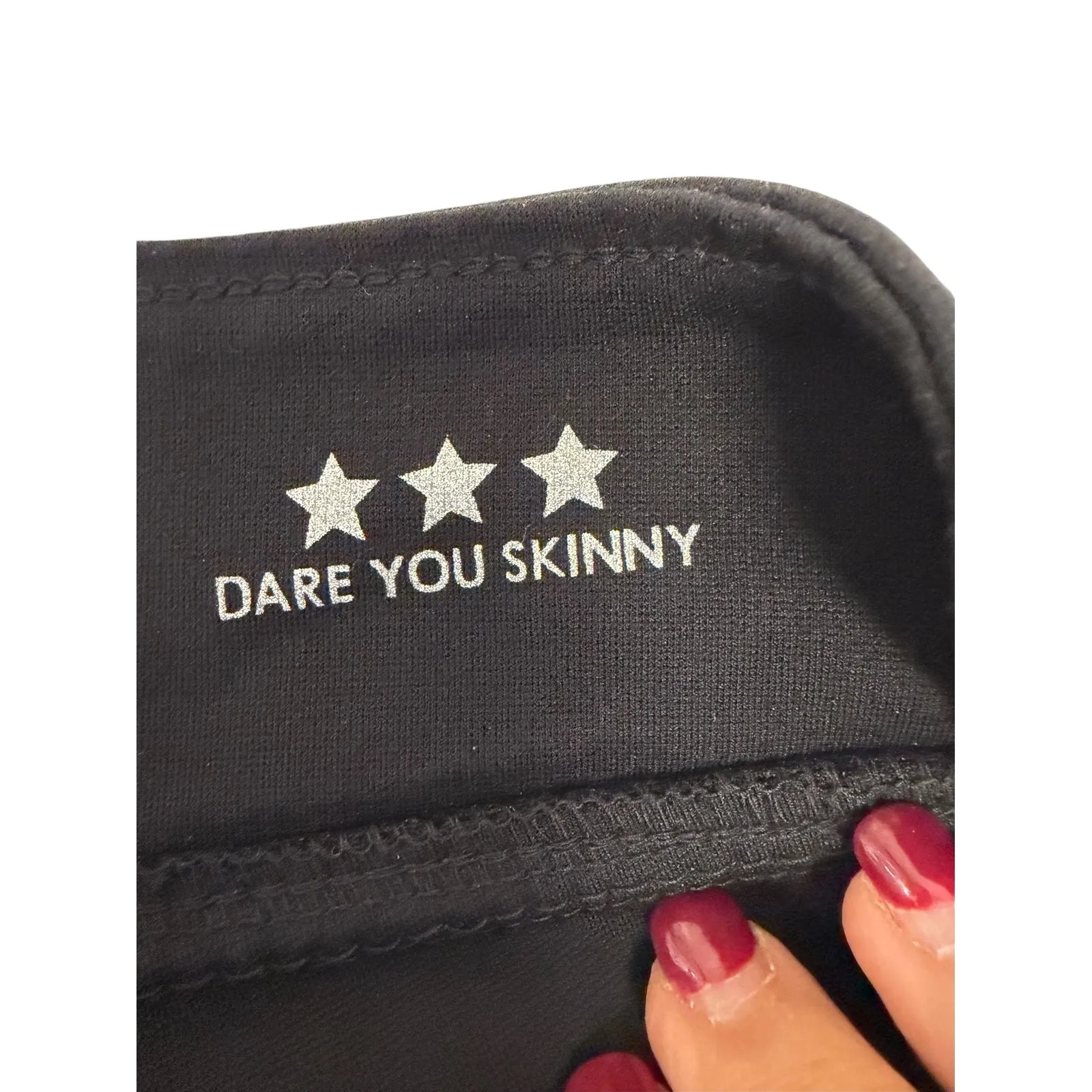 Celebrity Pink Black Faux Leather Side Skinny Legging Pant Size‎ 1 - Image 5