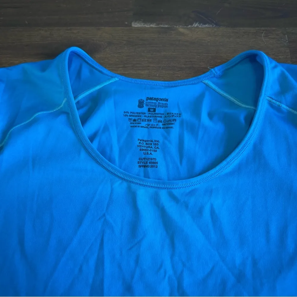 Patagonia Blue Short Sleeve T-Shirt Active Common Threads M Tee - Image 3