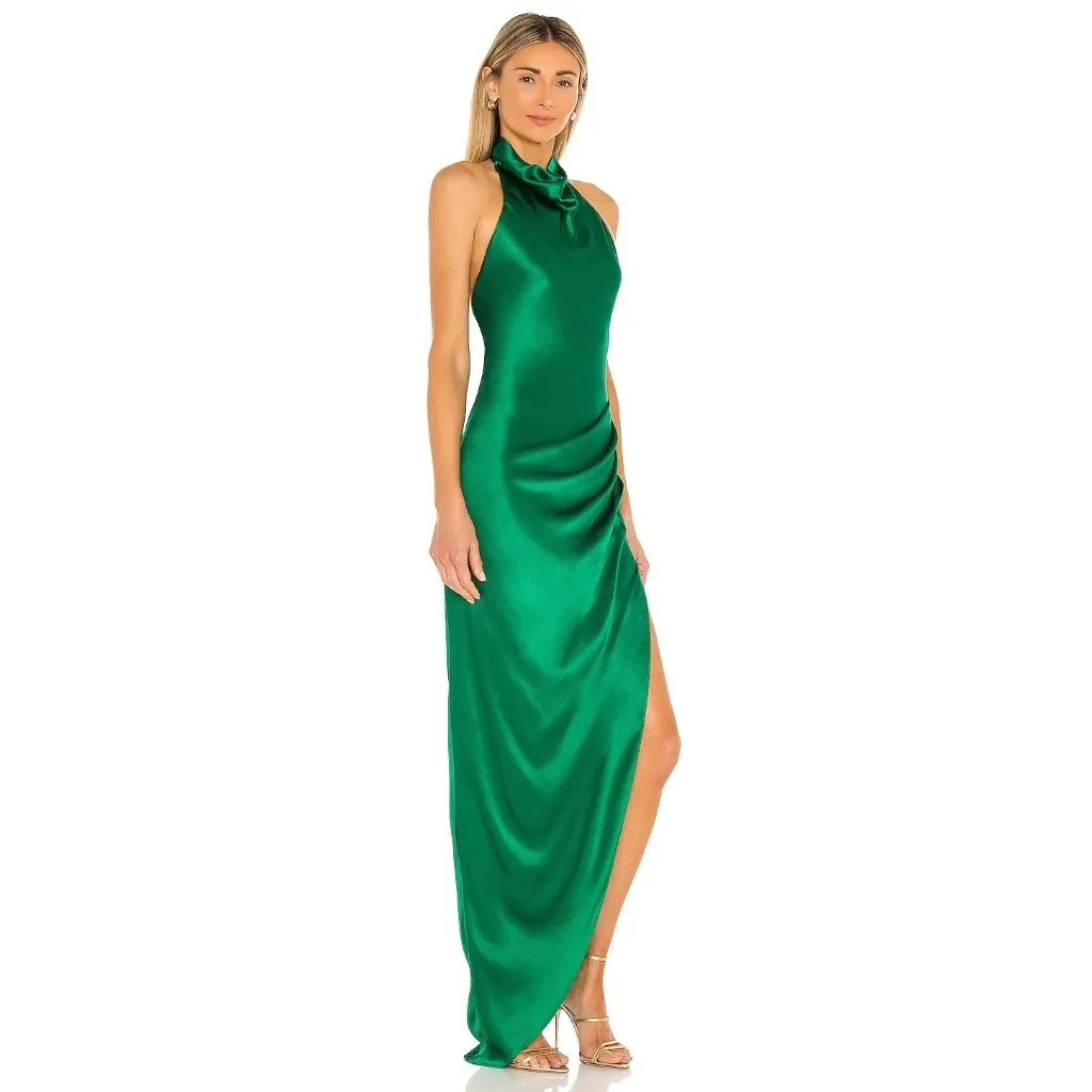 Amanda Uprichard X REVOLVE Samba Gown in Dark Green Medium Dress Maxi - Image 3