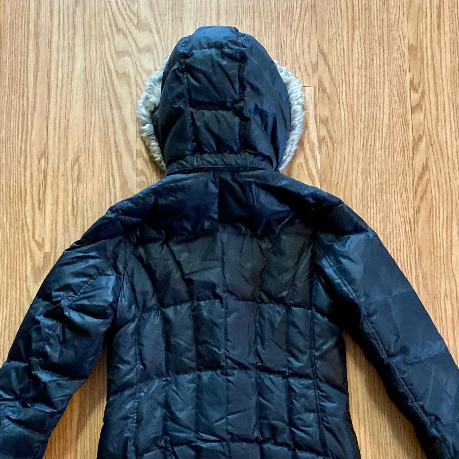 Eddie Bauer Goose Down Ski Lodge Puffer Parka Jacket Coat Womens Small - Image 10