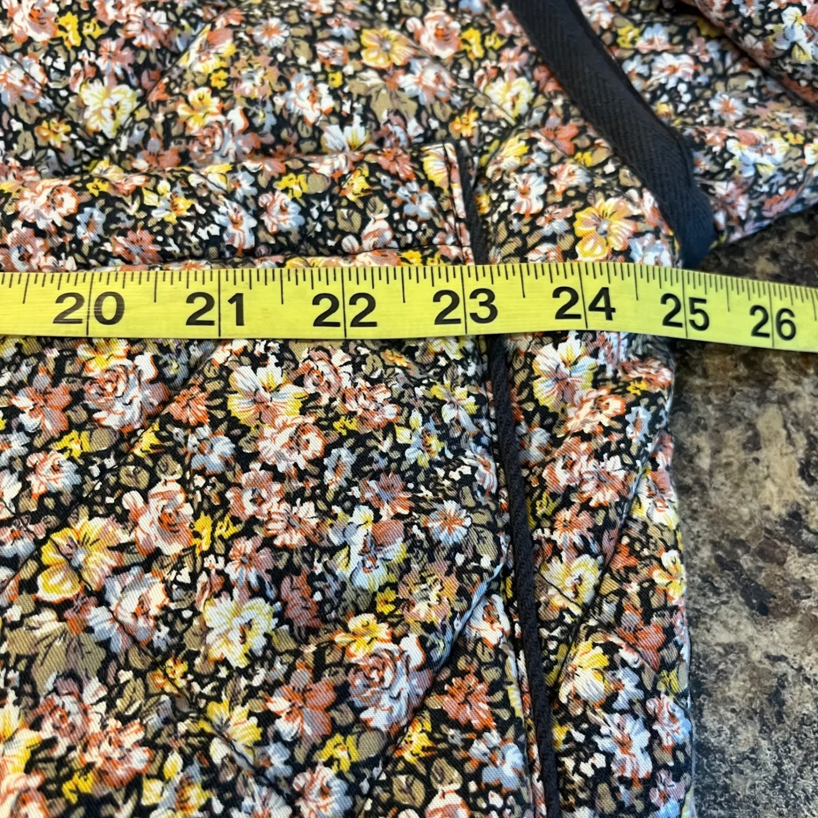 BLANKNYC Large Quilted Floral Bomber Jacket WomenBlack Pink Yellow Blue Black - Image 11