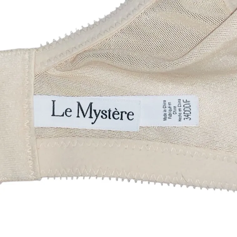 Le Mystere Lace Cream Nude Underwire Lightly Padded Supportive Bra 34DDD/34F Size 34 F / DDD - Image 3