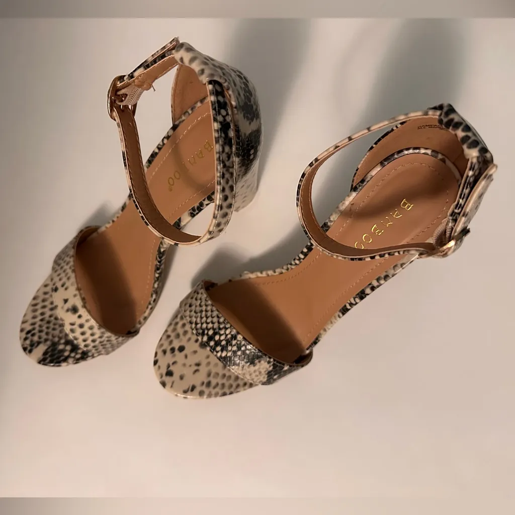 Snake Print Heels - Image 3