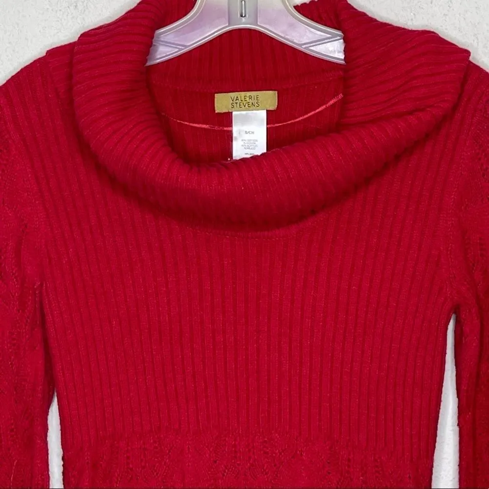Valerie Stevens‎ Sweater Red - Image 2