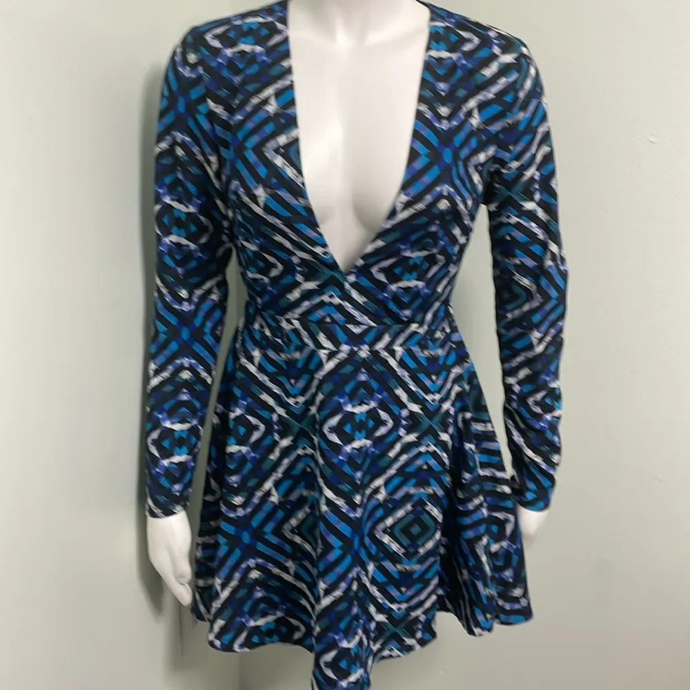 NBD x Revolve Mirage Dress Turquoise Geo size small NEW - Image 3