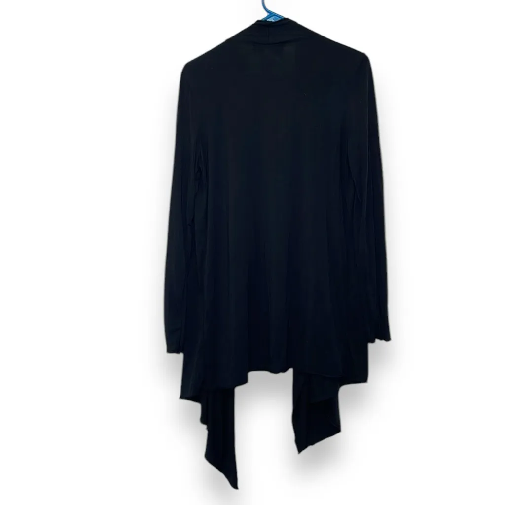 Barefoot Dreams Open Black‎ Cardigan Sz Small - Image 4