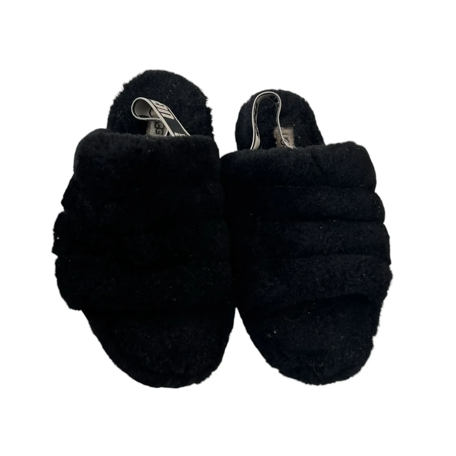 UGG Black Fluff Yeah Slides Sz 9.5 - Image 2