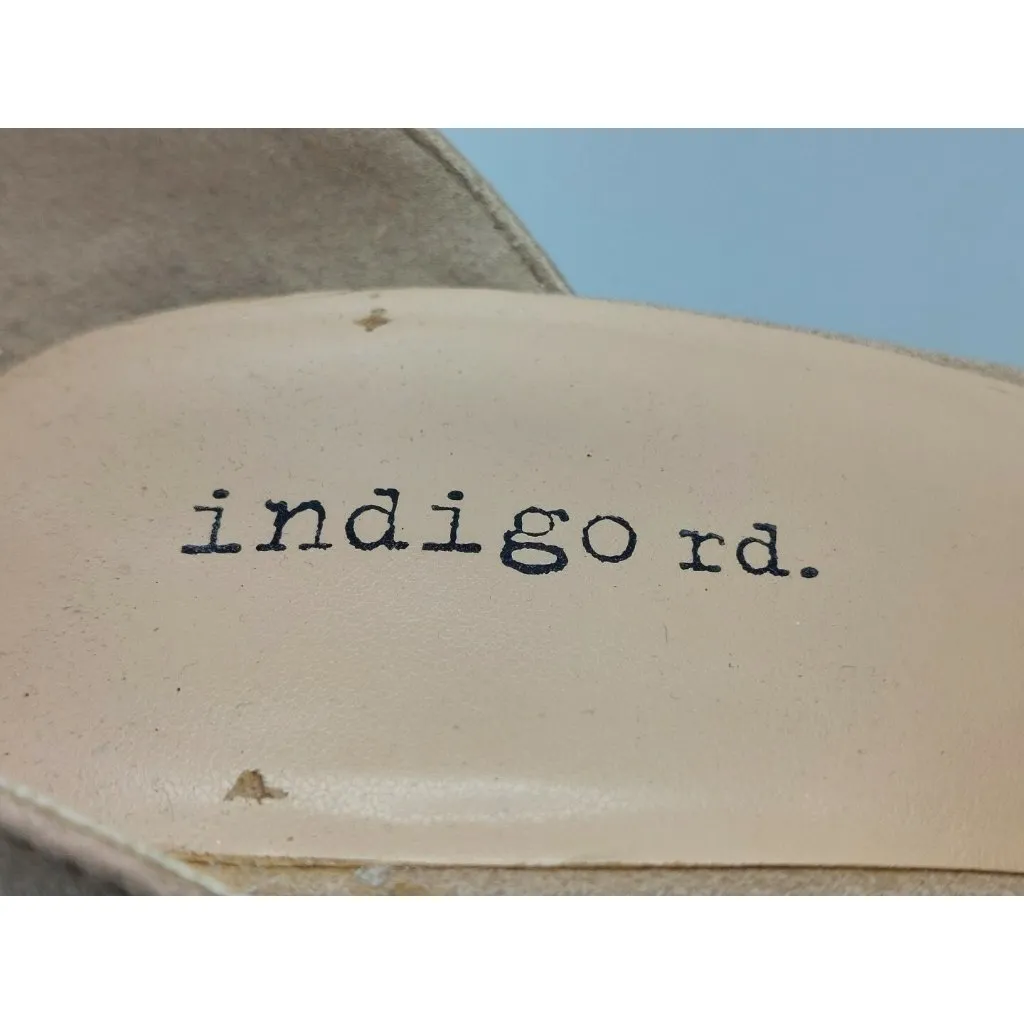 Indigo Rd. Light Brown Nude 3.5" Heels Size 10M Block Heel Eyelets Buckle Strap - Image 10