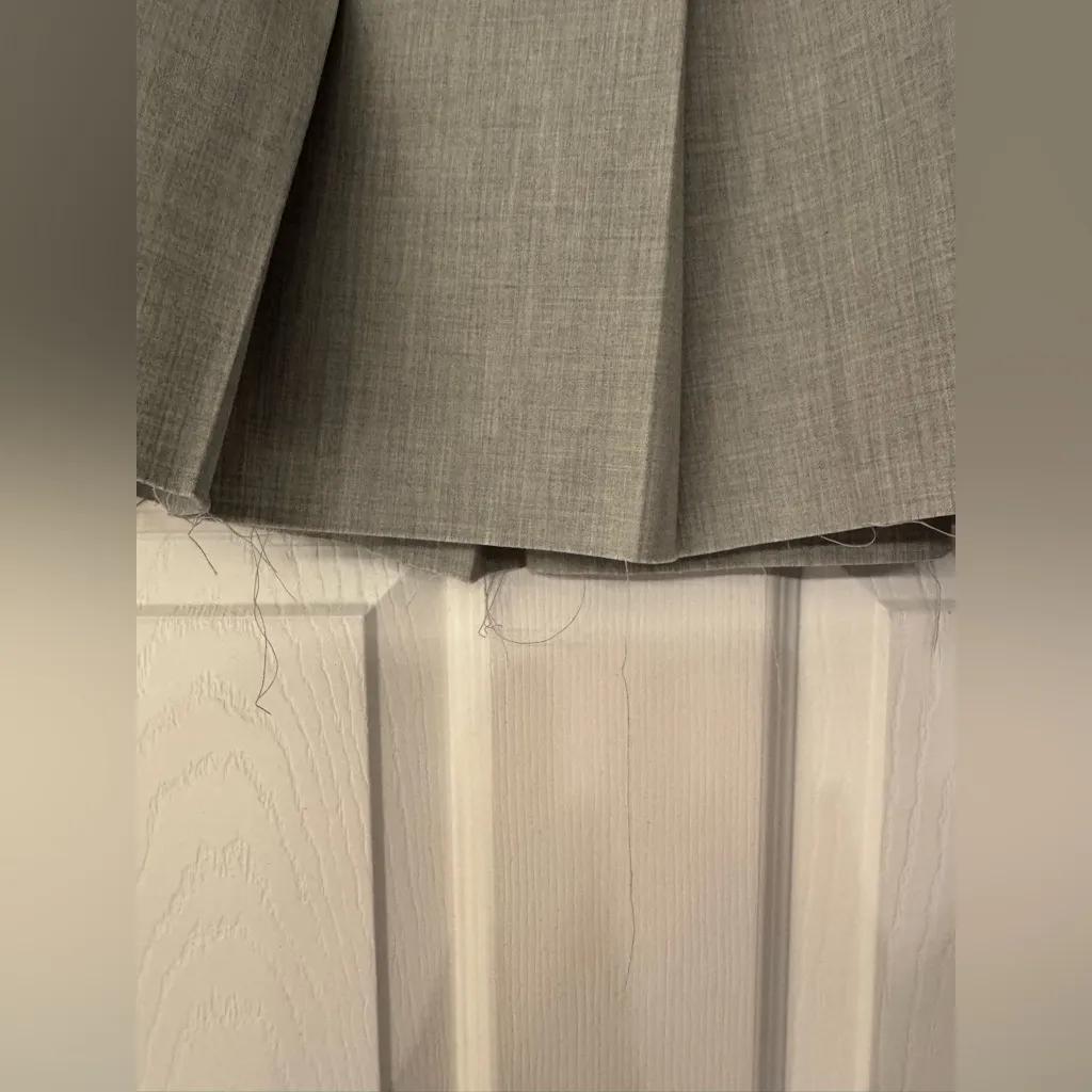 Free People SER.O.YA Kimi Low Rise Gray Pleated Mini Skirt with Belt Size Small - Image 10