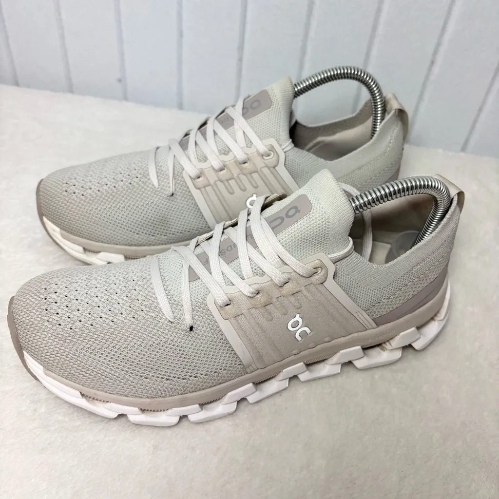 ON CLOUDSWIFT 3 RUNNING SHOES WOMEN'S SIZE 8 PEARL FOG 3WD10451020 Gray - Image 2