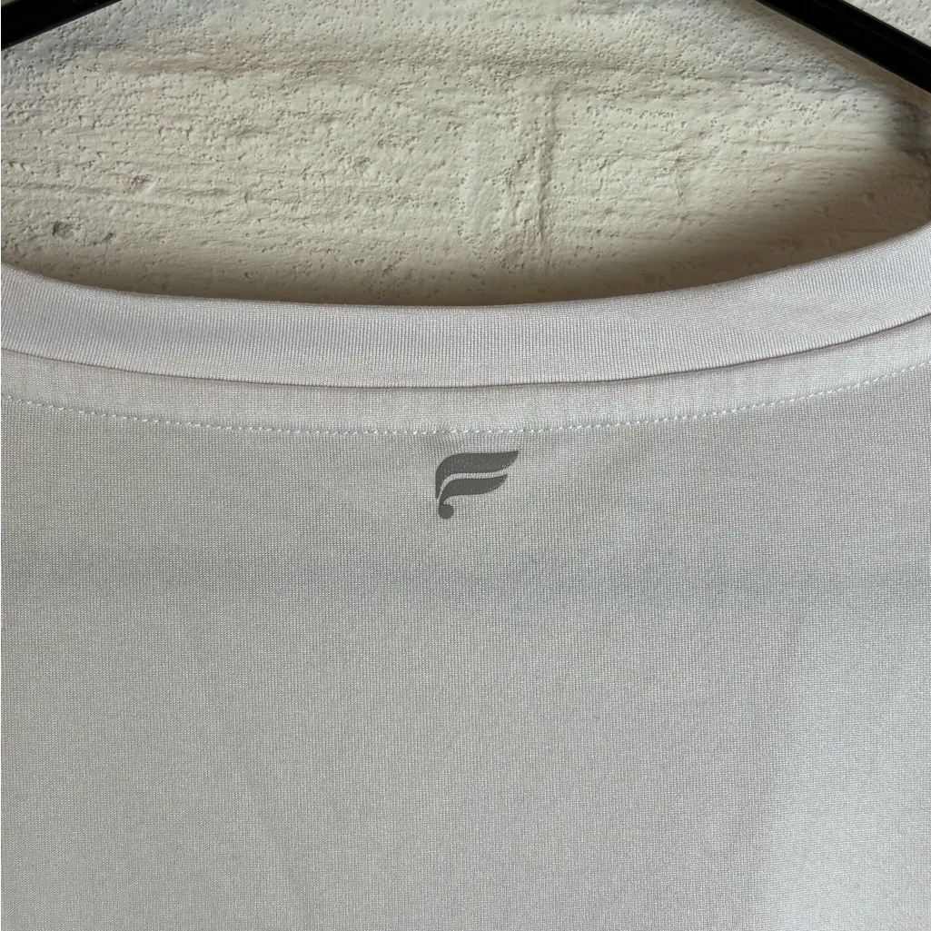 Fabletics Sportswear Woman’s White Basic Casual Loose Fit Workout Tee Size Large - Image 4