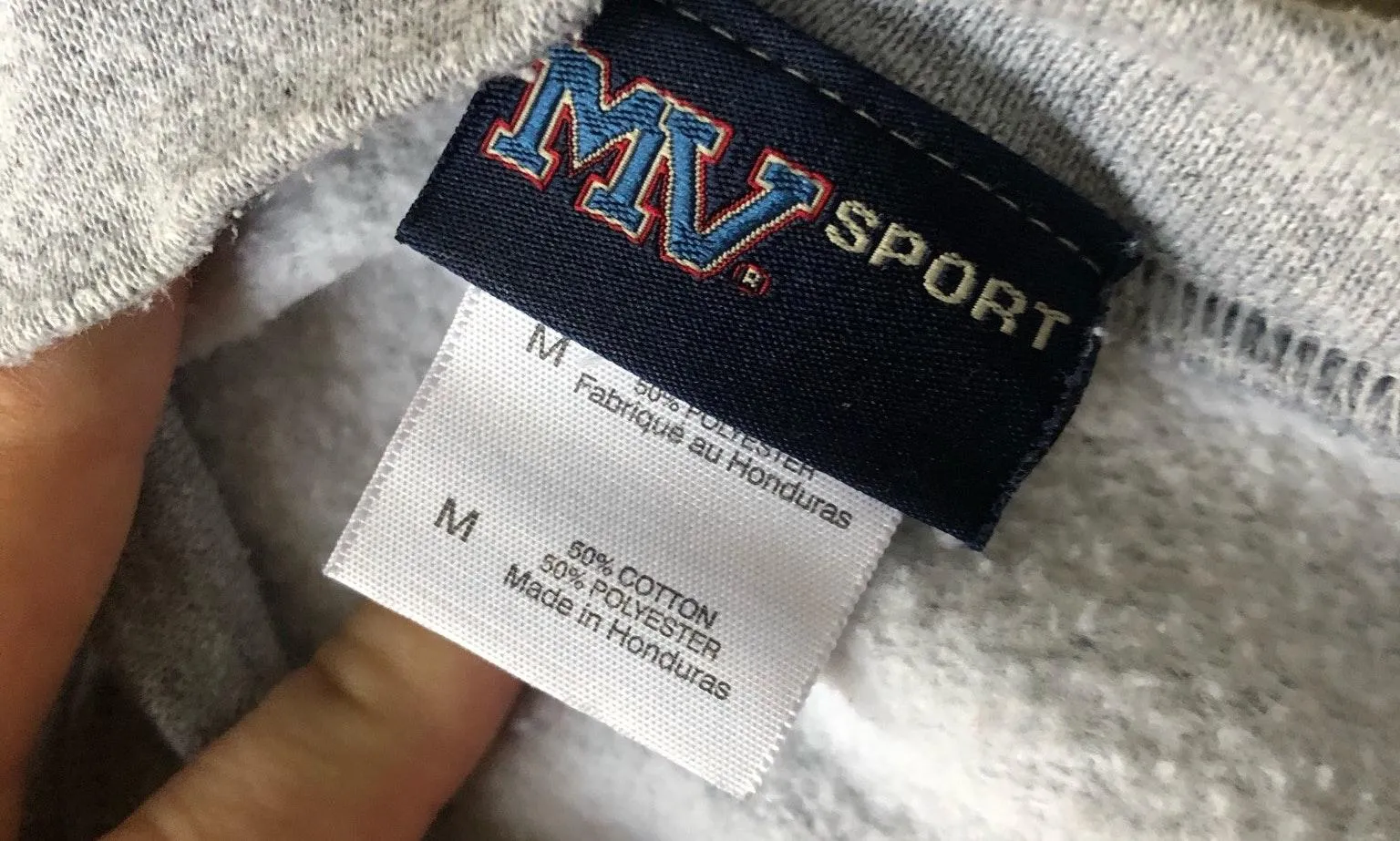 Stonehill College Crewneck Gray Size M - Image 2