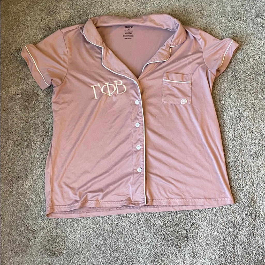 Born Blush Pink Pajama Set SIZE M Size M - Image 2