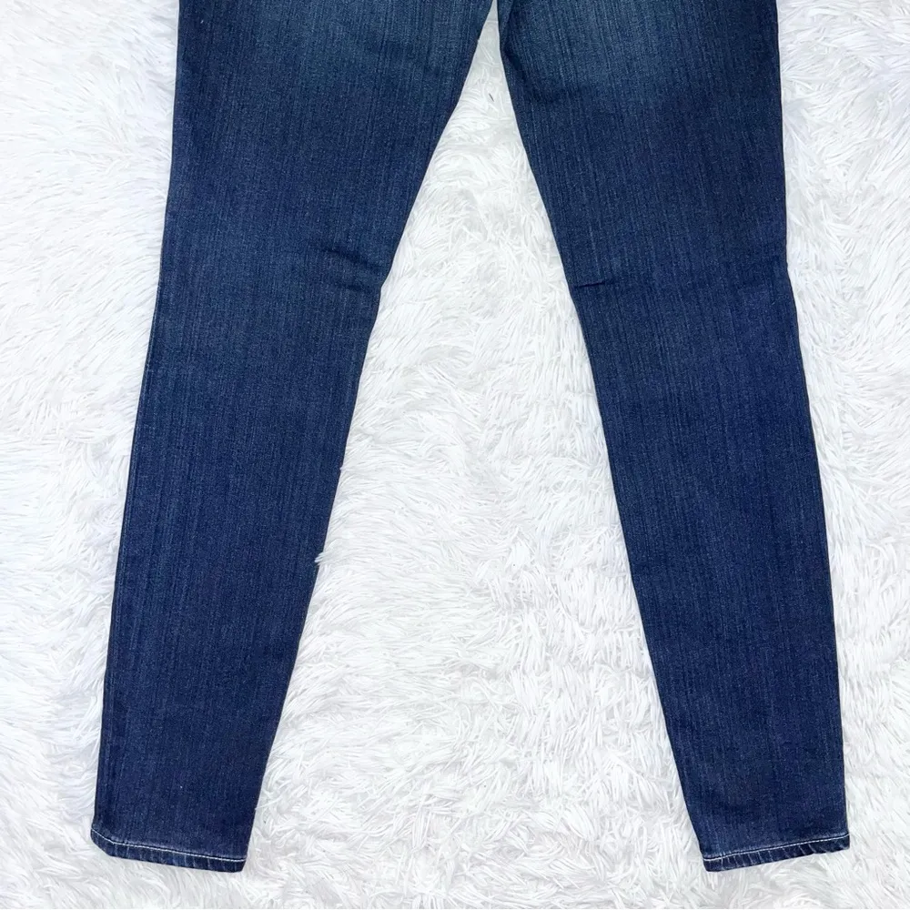 BIG STAR // THE BUCKLE Womens Alex Skinny Non-Distressed Dark Wash Blue Jeans 28 - Image 7