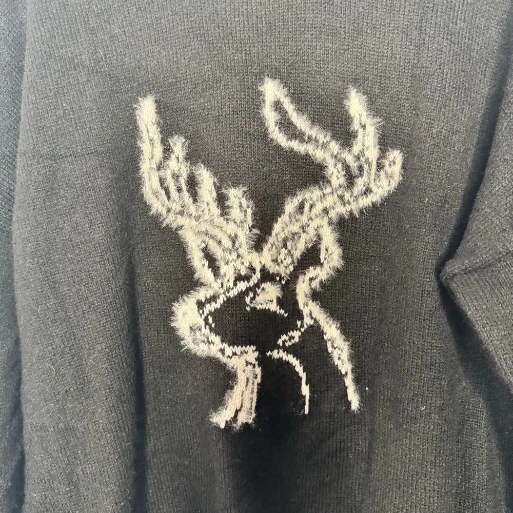 By Anthropologie Deer Sweater size large - Image 4