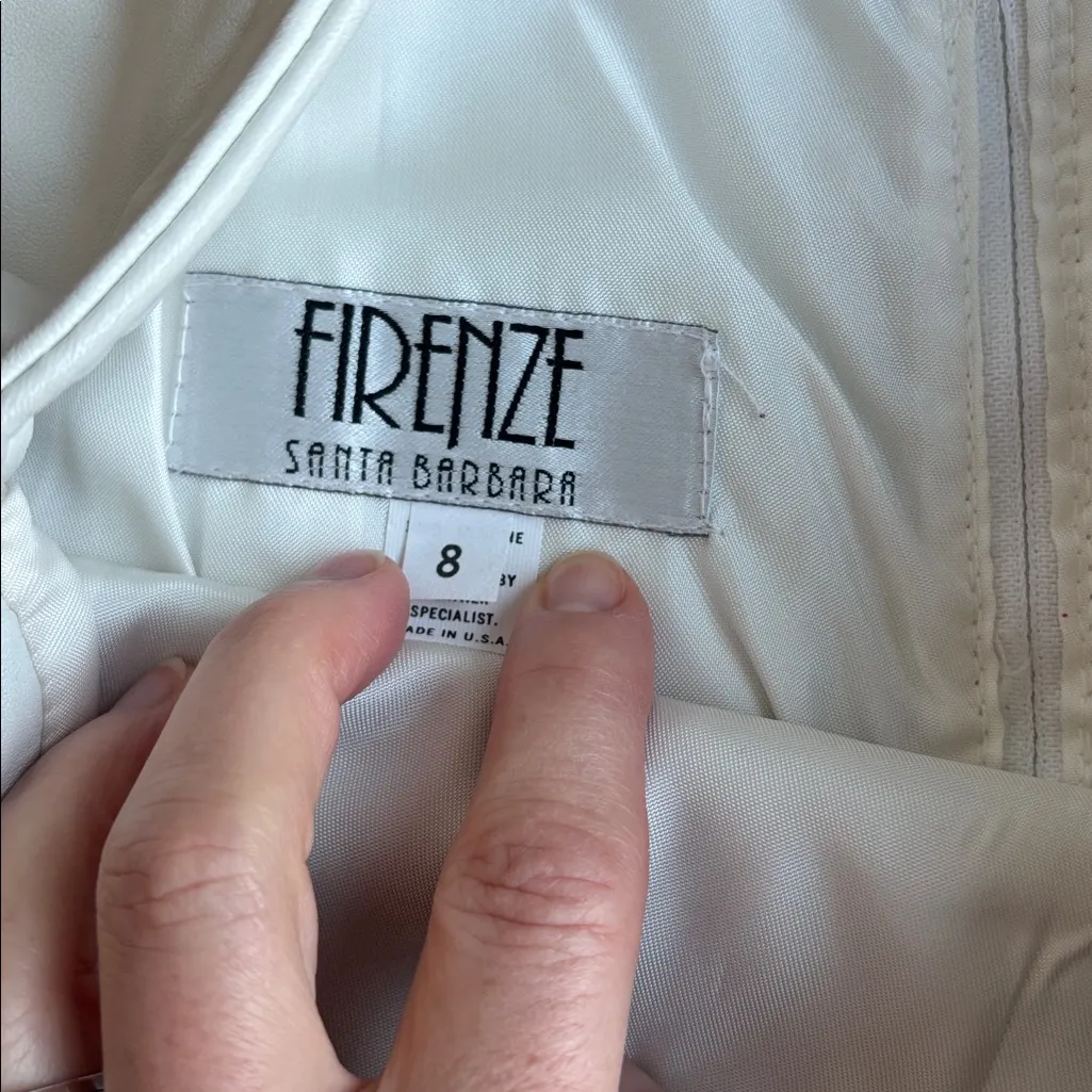 80s white leather suit Size 8 - Image 8