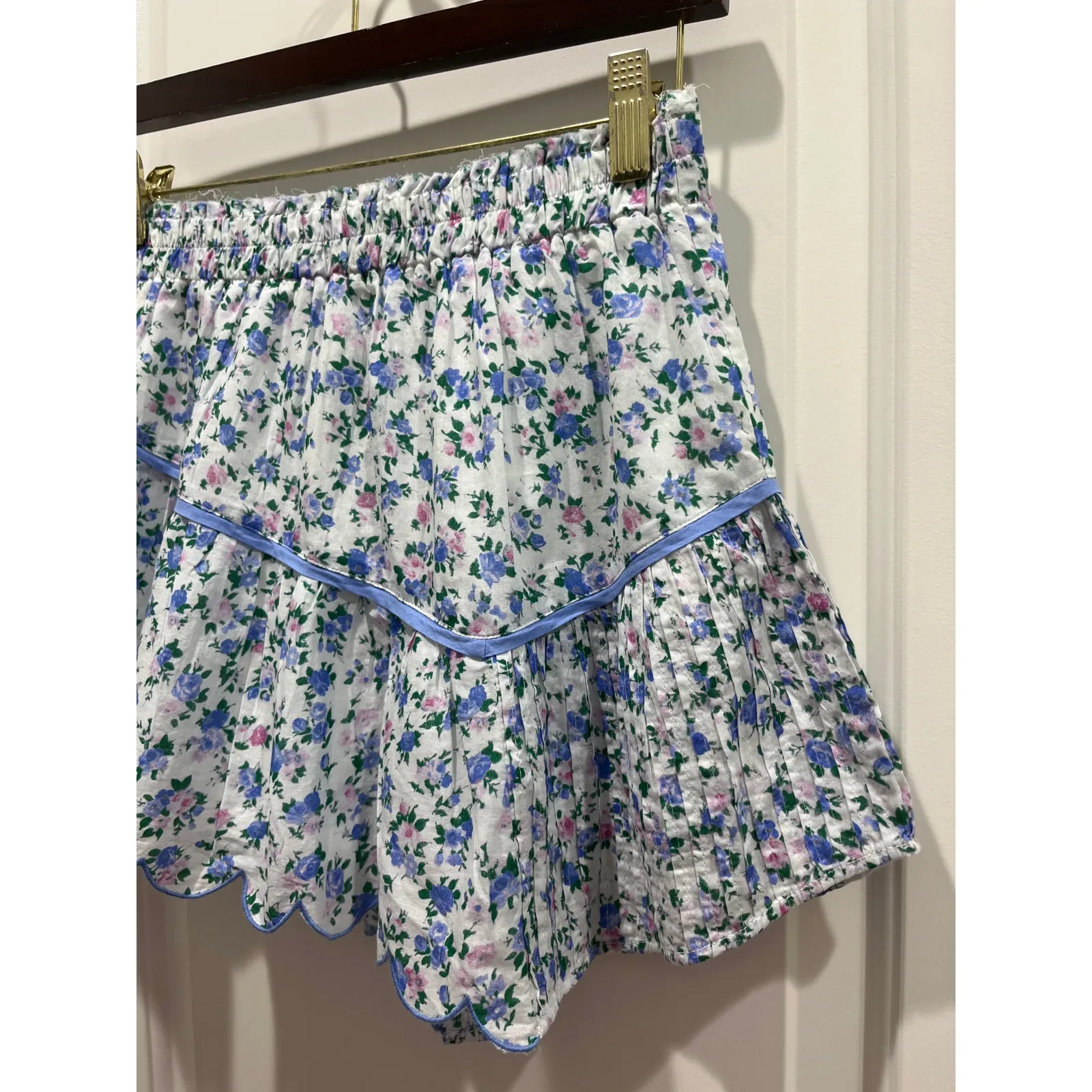 LoveShakeFancy Memphis Mini Skirt in Blue Jay Song Sz 00 P - Image 3