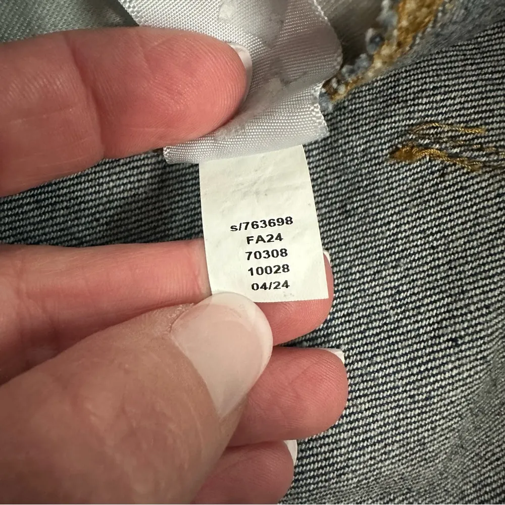 LOFT The Wide Leg Dark Rinse Trouser Denim High Rise Jean Sz 30/10 - Image 10