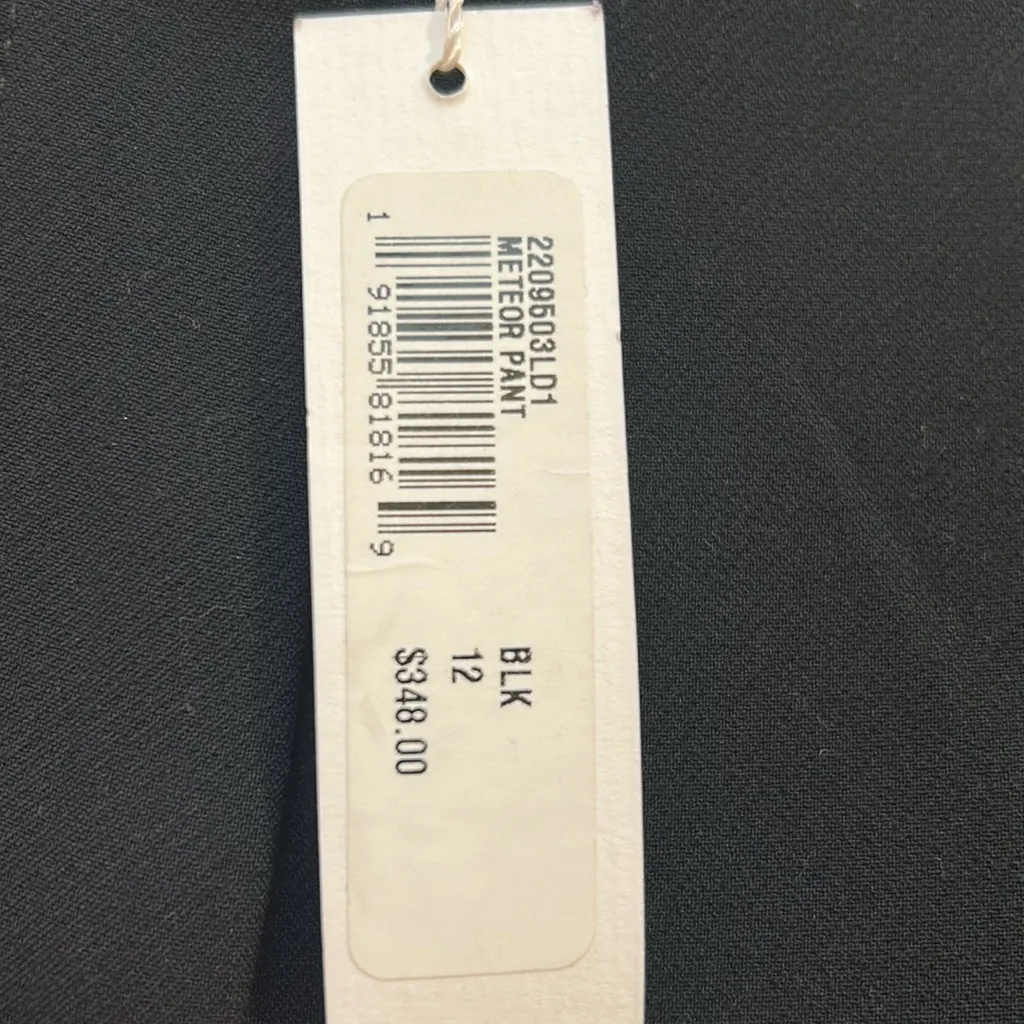 Trina‎ Turk Meteor Pant Black Dress Trouser Split Hem Size 12 Office Business - Image 5