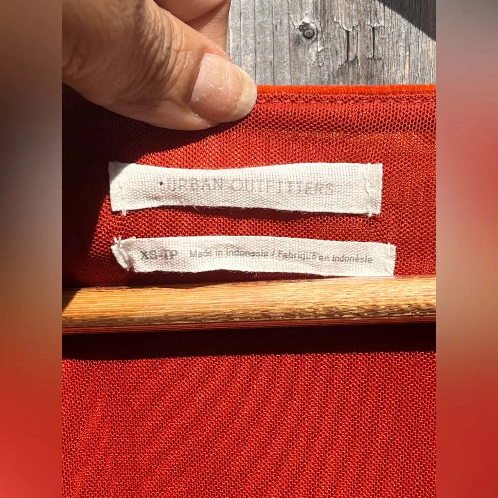 Urban Outfitters Romper  Velvet Surplice Playsuit Terra -Cotta - Image 11