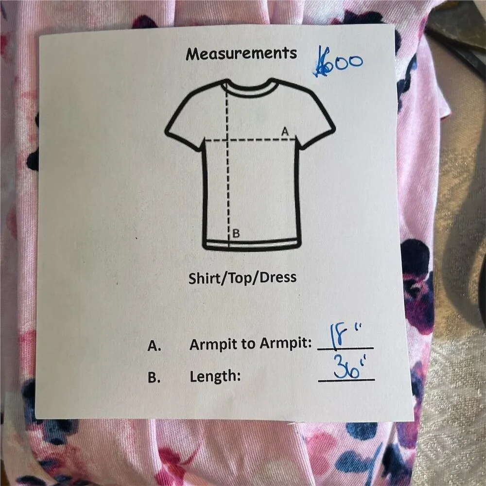 Lucky Brand Women's Pink Floral Sleeveless Knee Length Dress Size L - Image 9