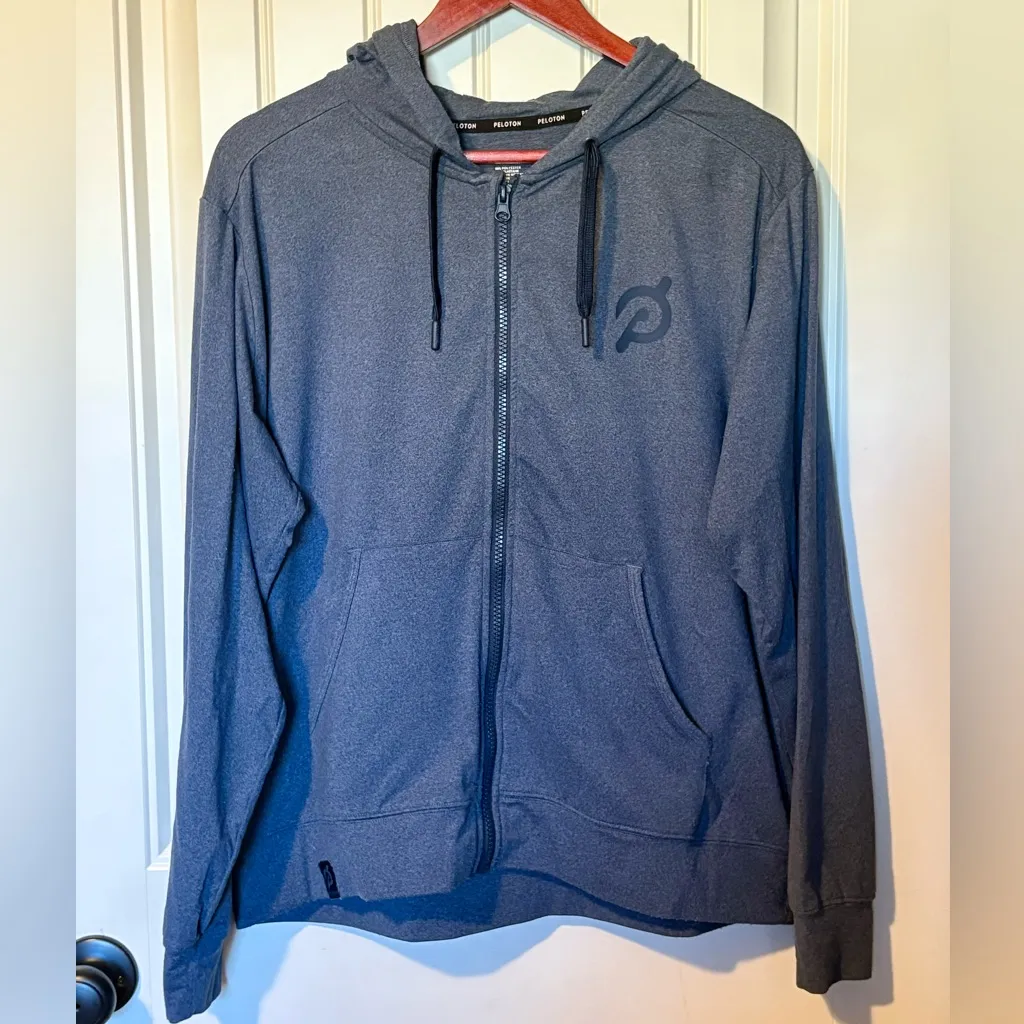 Peloton Blue Dreamblend Relaxed Full Zip Hoodie Sweathshirt - Image 5