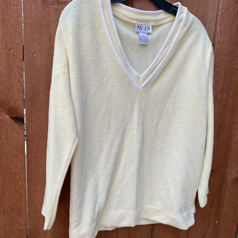 Vintage NY & Co.‎ Shirt Yellow - Image 4