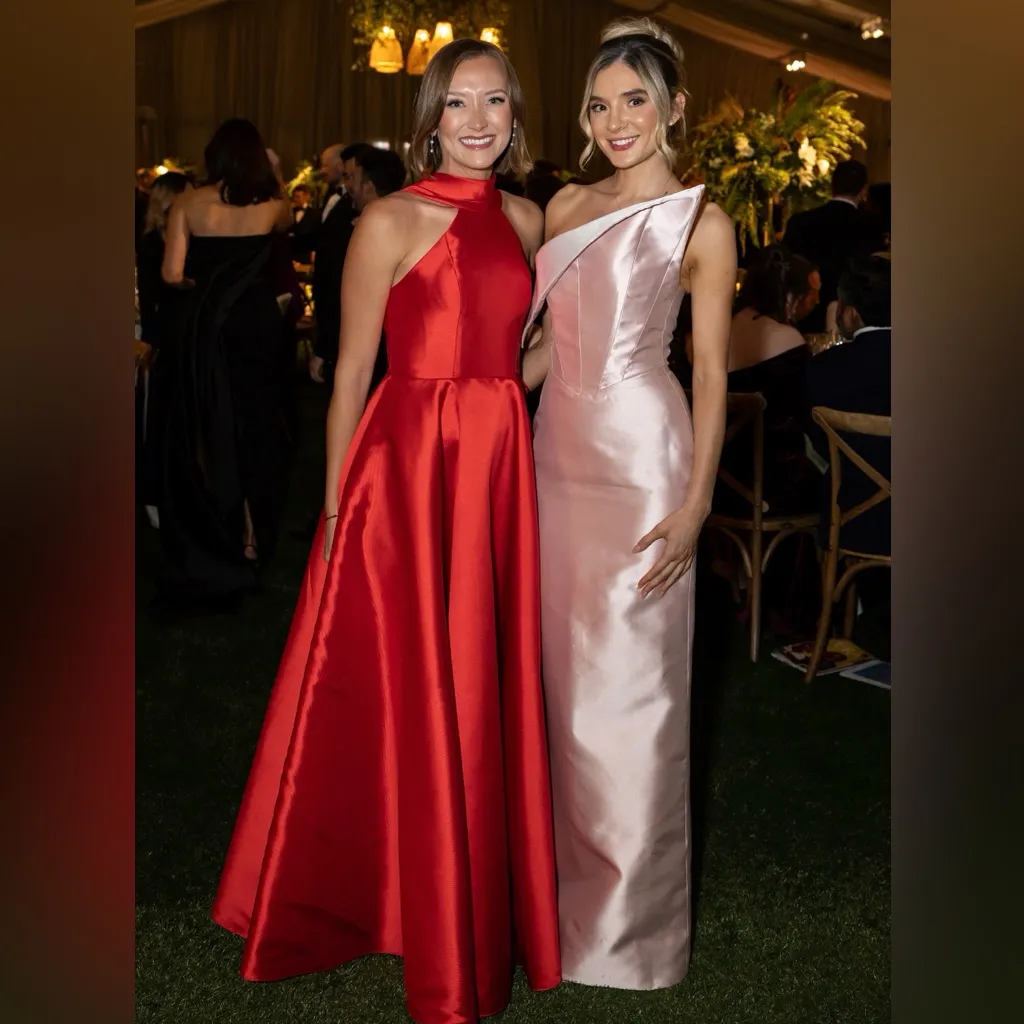 Sophisticated One Shoulder Pink Gown Size XS - Image 2