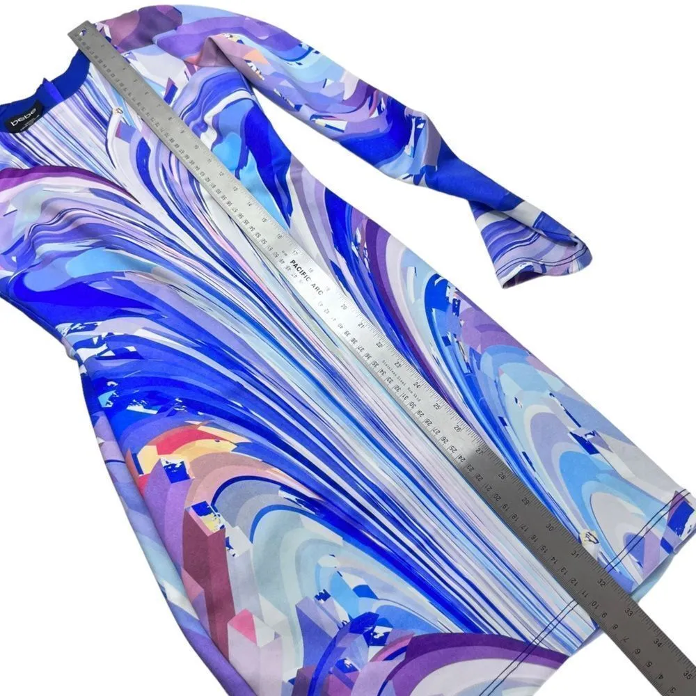 Bebe  Watercolor Swirl Bodycon Dress - Image 11