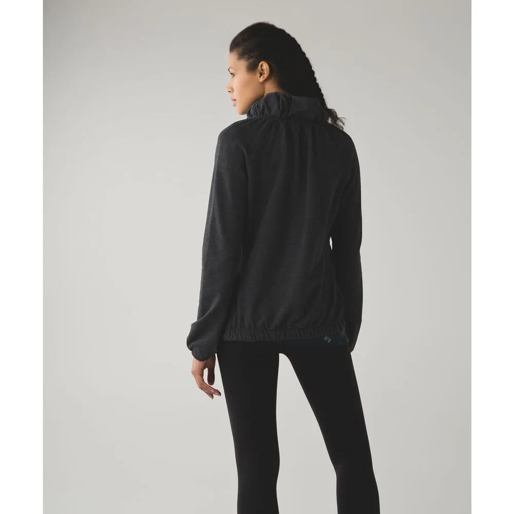Lululemon After All Pullover in Heathered Black Size 6 - Image 3