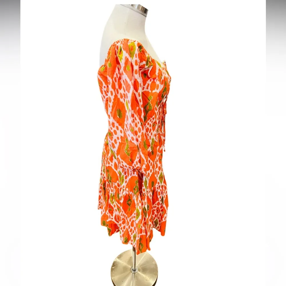 CHARINA SARTE Women's Alhambra Mini Dress Size XS NWOT Orange - Image 6
