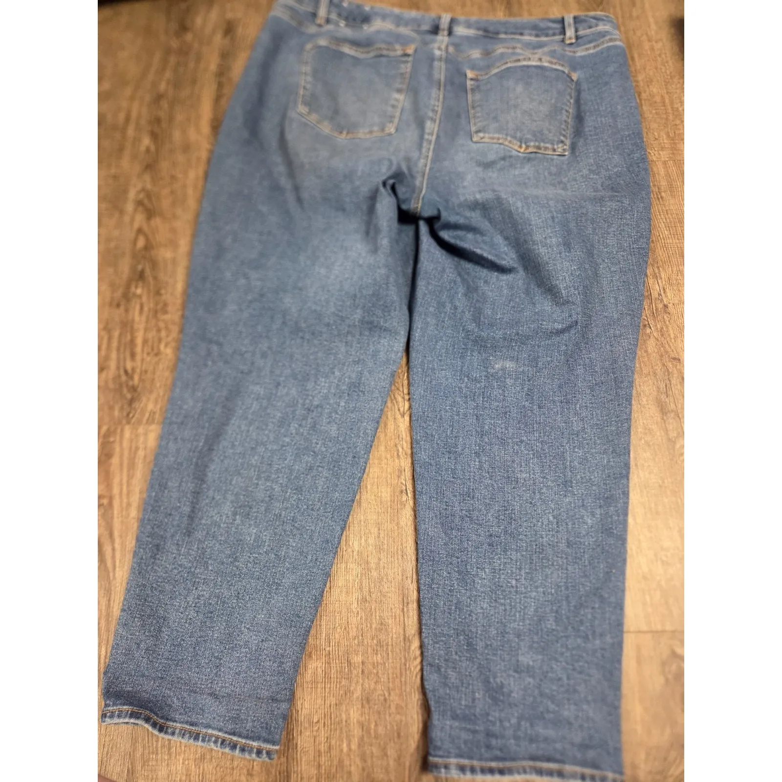 Talbots Everyday Relaxed Jeans Stretch Medium Wash Plus Size 18W - Image 4