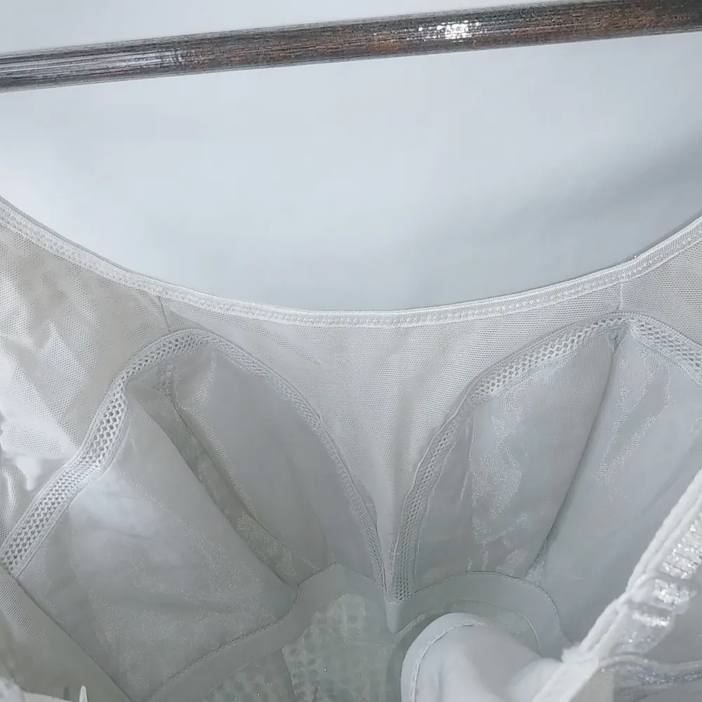 Lane Bryant Intimates 14/16 Silver Sequined Super Bra Top - Image 7