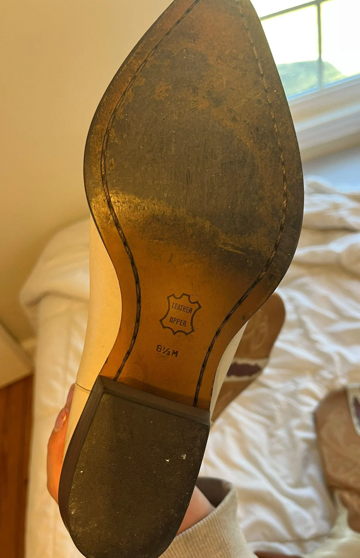 Western Leather Cowboy Boots - Image 3