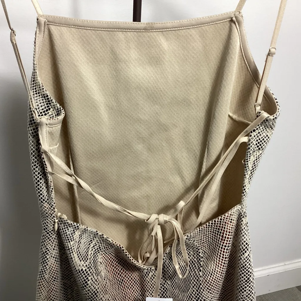 UO Textured Snake Print Mini Dress Size  Small NWT - Image 6