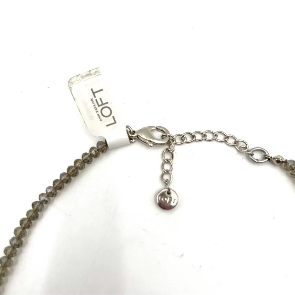 ANN TAYLOR LOFT Necklace Multicolor Jewels Teardrop Cocktail Occassion 20.5” NWT - Image 5