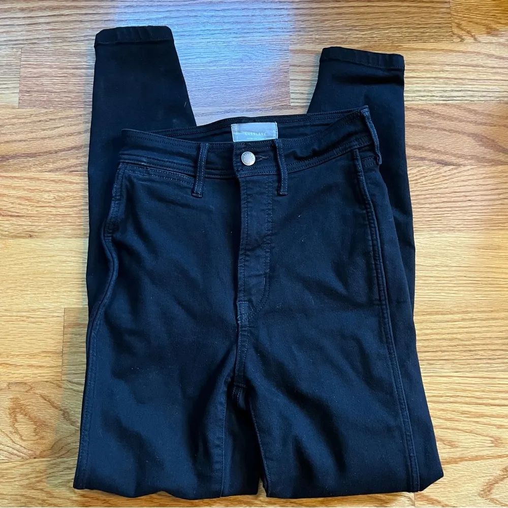 Everlane the way high skinny jean in black size 25 - Image 2