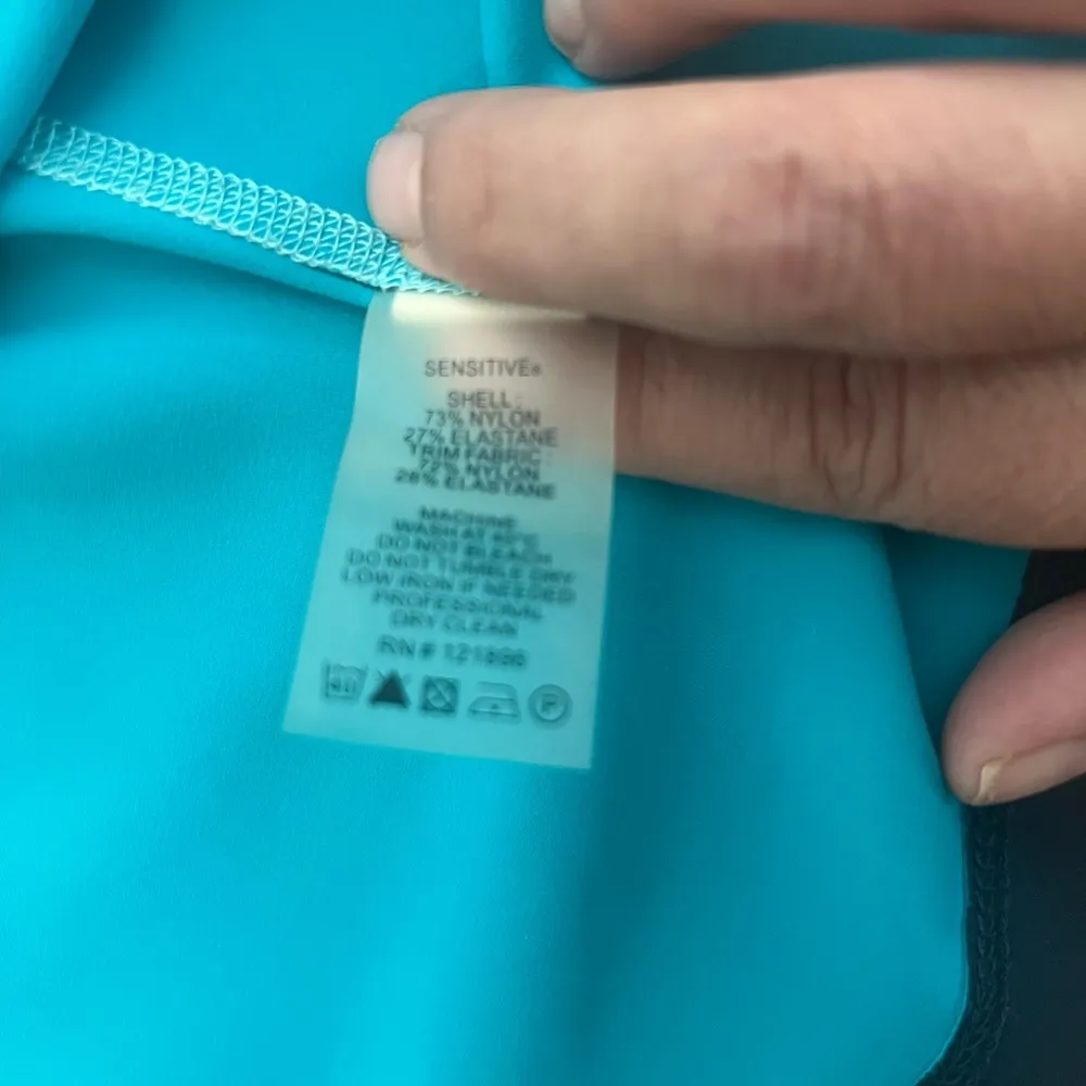 Title Nine Twisted Sister Blue Teal Racerback Sleeveless Built-In Bra Dress - Sm - Image 8