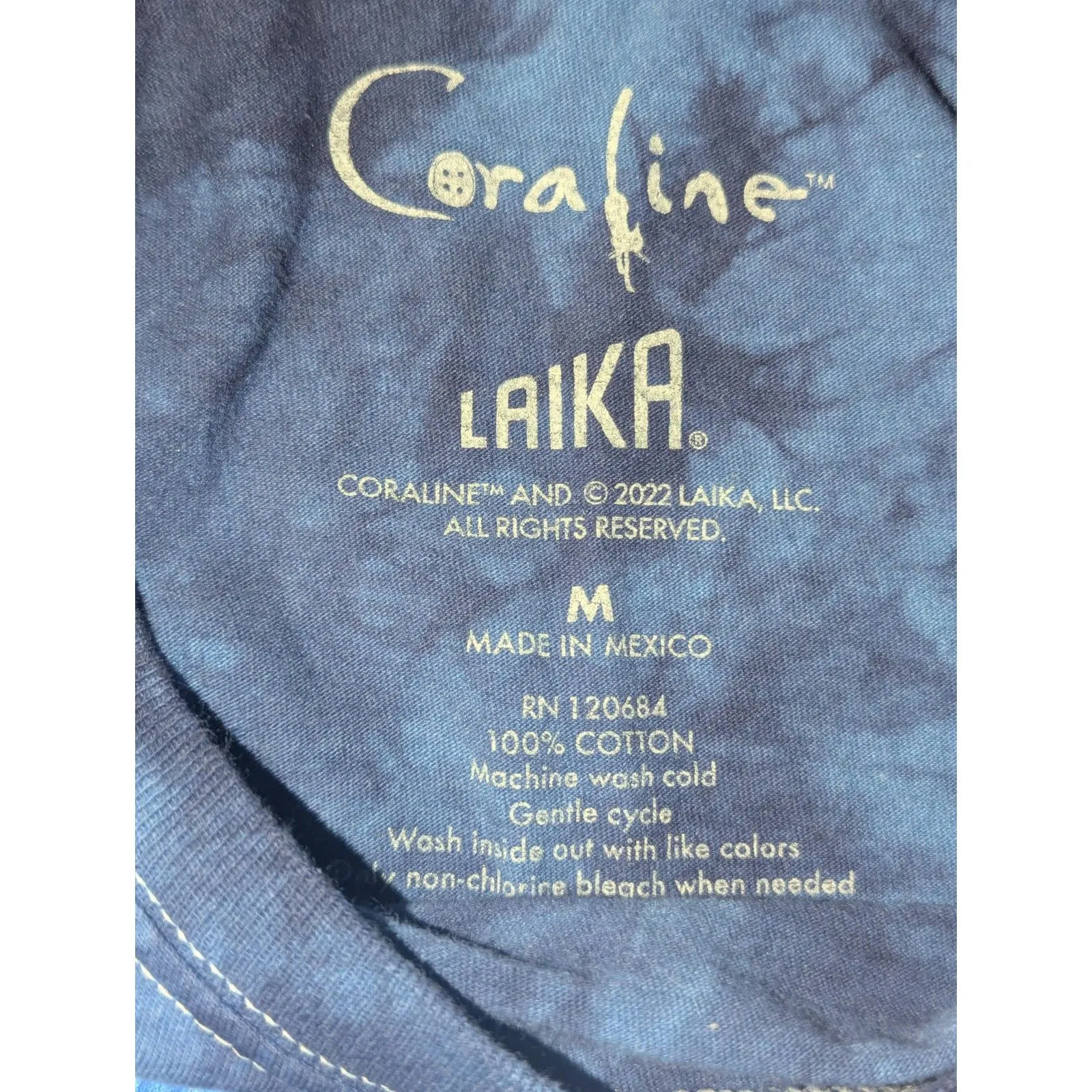 Coraline Movie Laika Tie Dye T - Image 3