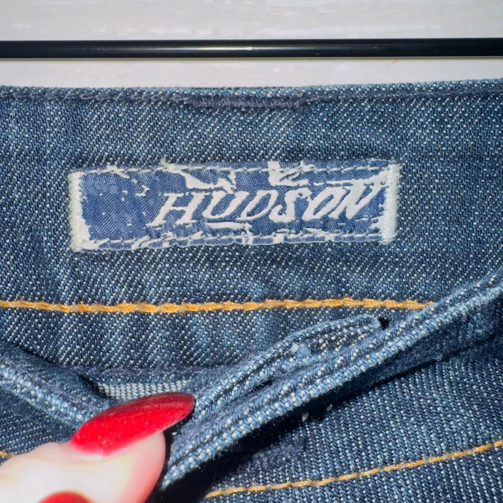 Hudson Jeans Women's Size 26 Dark Wash Denim Low Rise Bootcut Jeans - Image 3