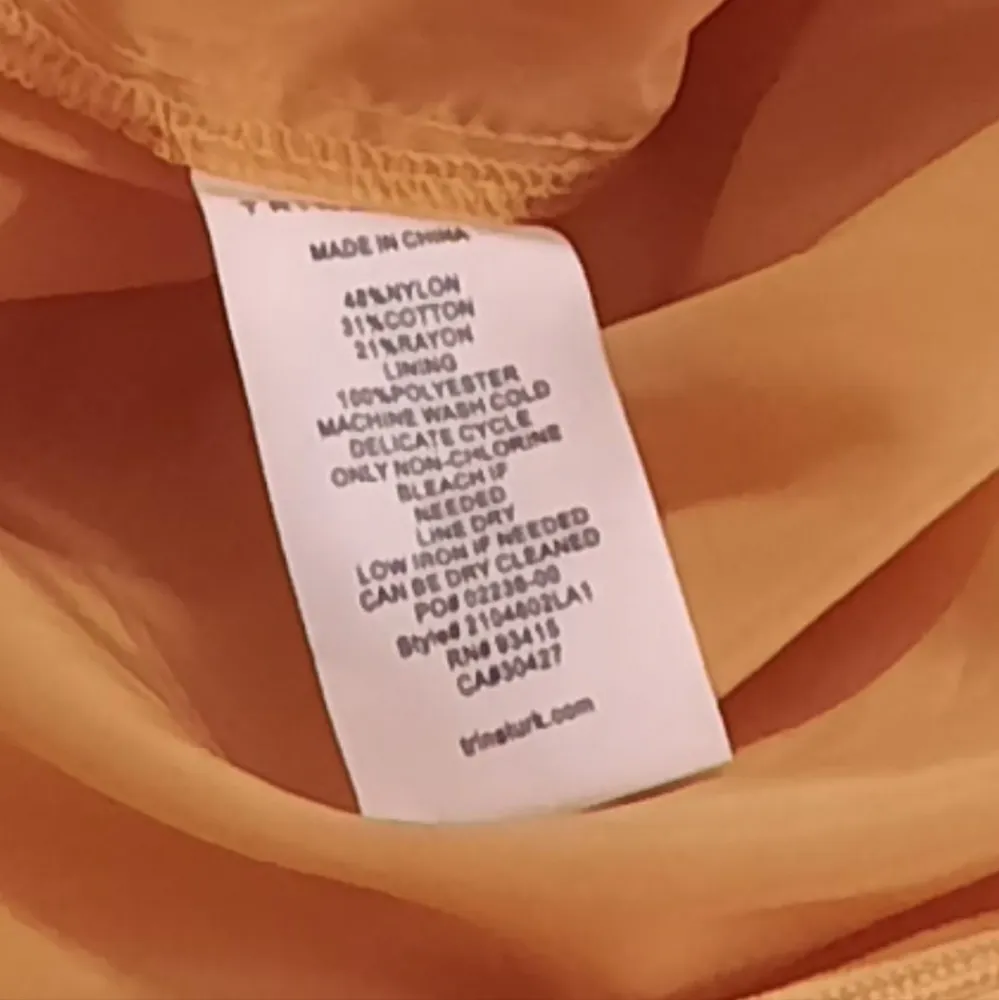 Trina Turk Adventure Jumpsuit Women's Size 16 Yellow Lace Pants Cropped - Image 9