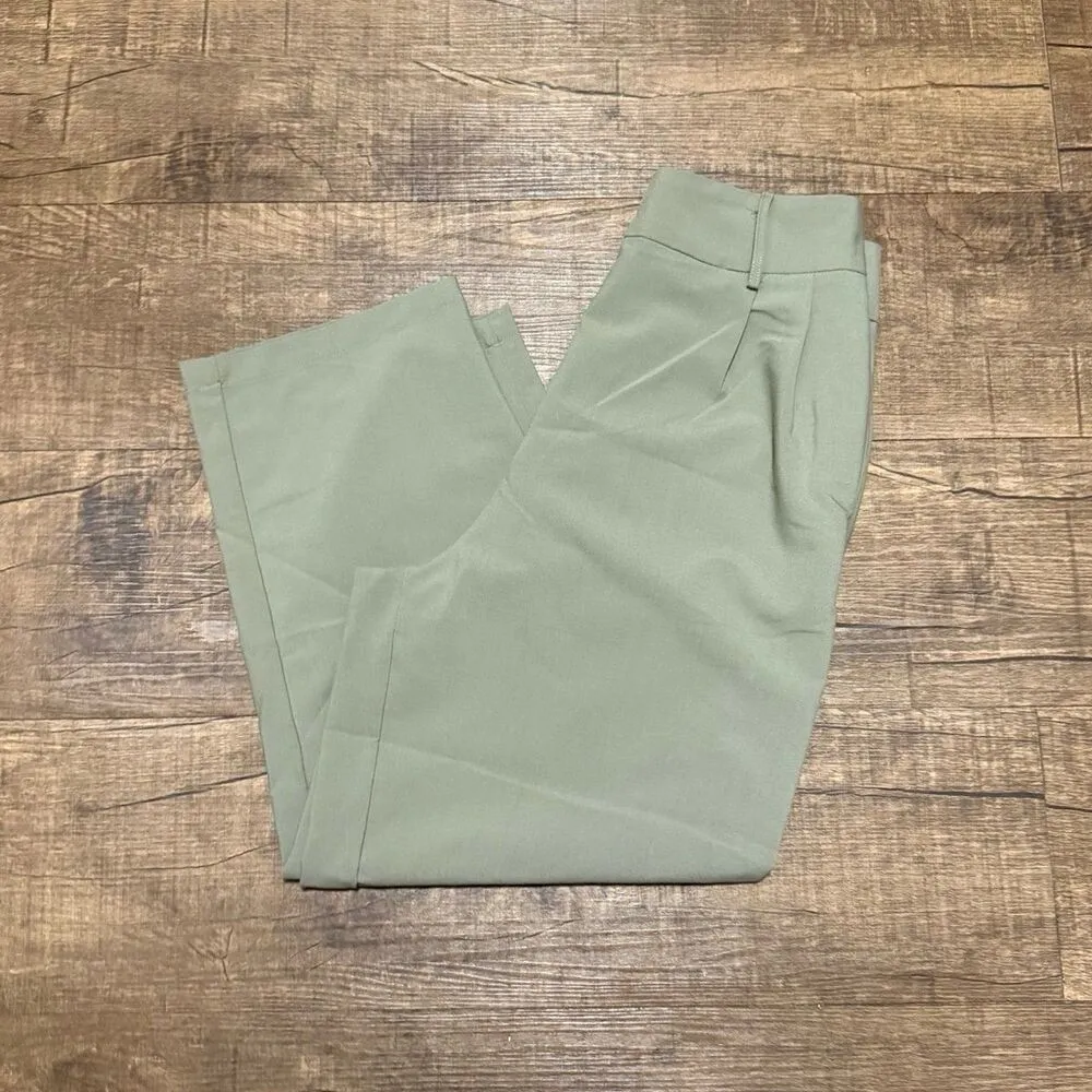 ZARA Commense sage green office trouser pants - Image 3