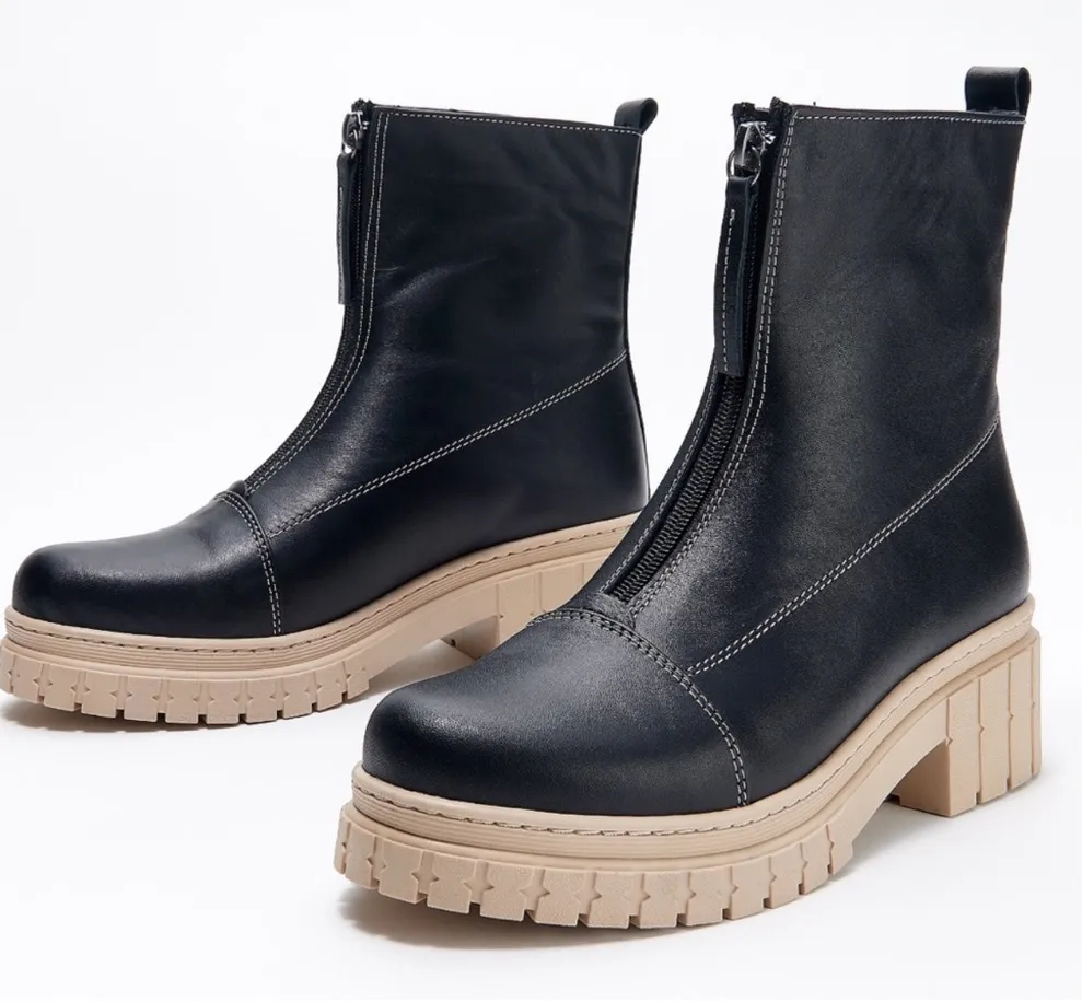 NEW! Sheridan Mia Boots Black Ankle Boots Chunky Sole size 37 (6.5 to 7) - Image 1