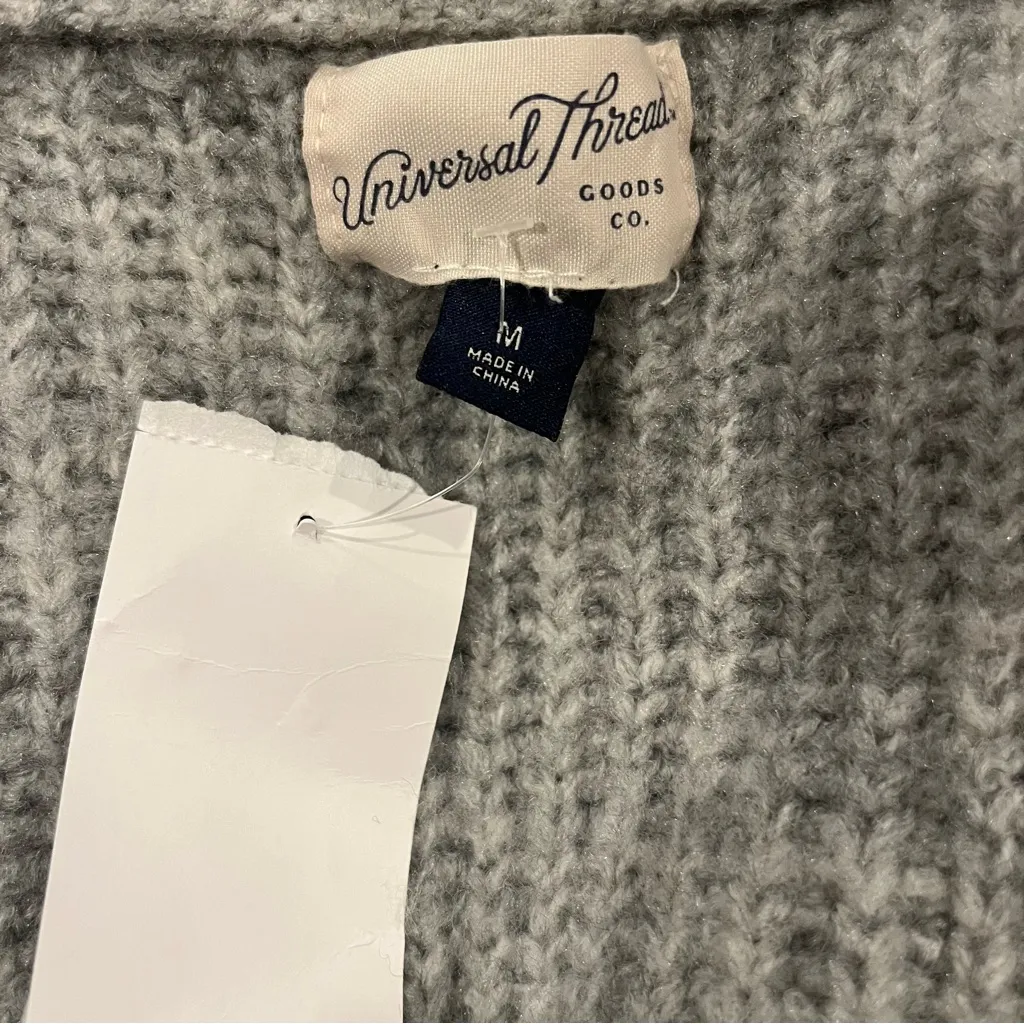 🌸NWOT UNIVERSAL THREAD OVERSIZED GREY CARDIGAN SWEATER SIZE MEDIUM🌸 - Image 6